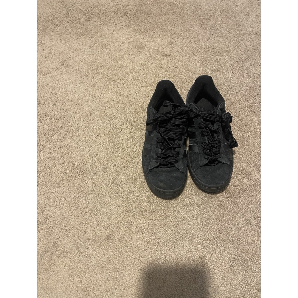RARE Adidas Originals Campus Triple Black Blackout Sneakers Sz 6 Mens Shoes